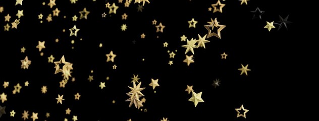 Abstract background with gold stars. Perfect for celebrations, holidays, and more.