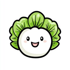 Cute cartoon vegetable head (1)