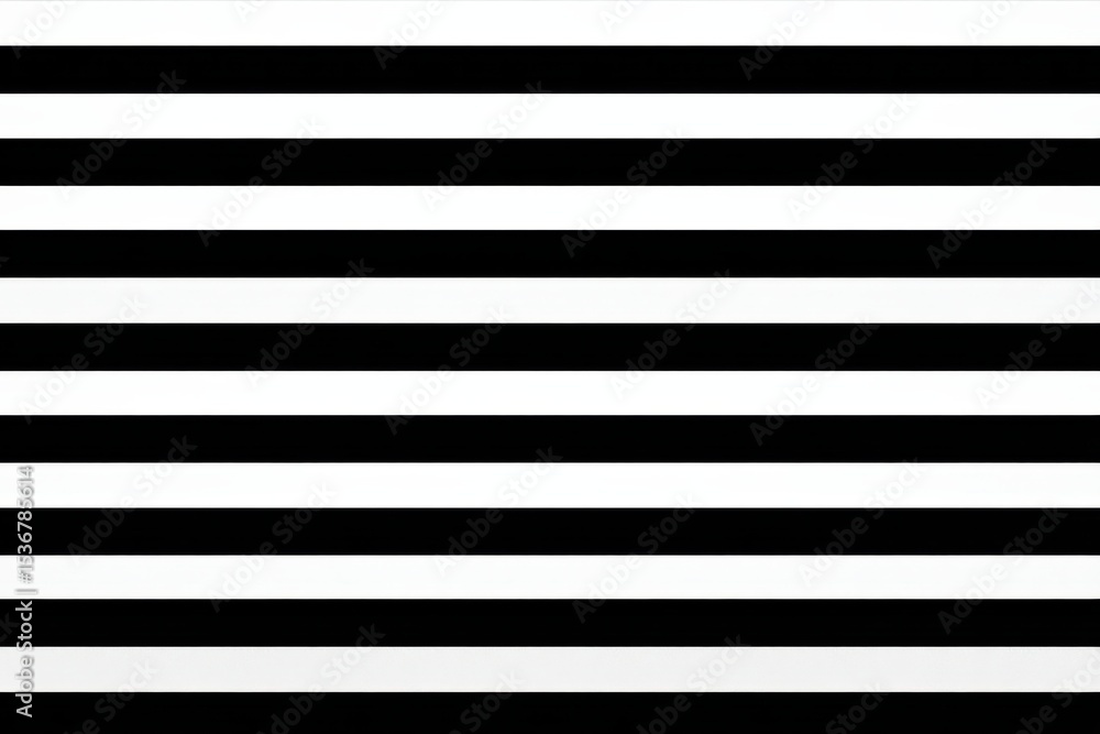Aufkleber Black and White Horizontal Stripes Pattern, Ideal for Minimalist Design and Creative Business Solutions, Demonstrating Modernity and Simplicity : Generative AI