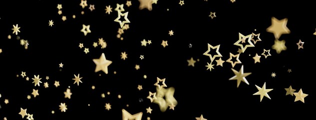 Fototapeta premium Abstract background with gold stars falling. Perfect for celebration, holiday, or festive designs.