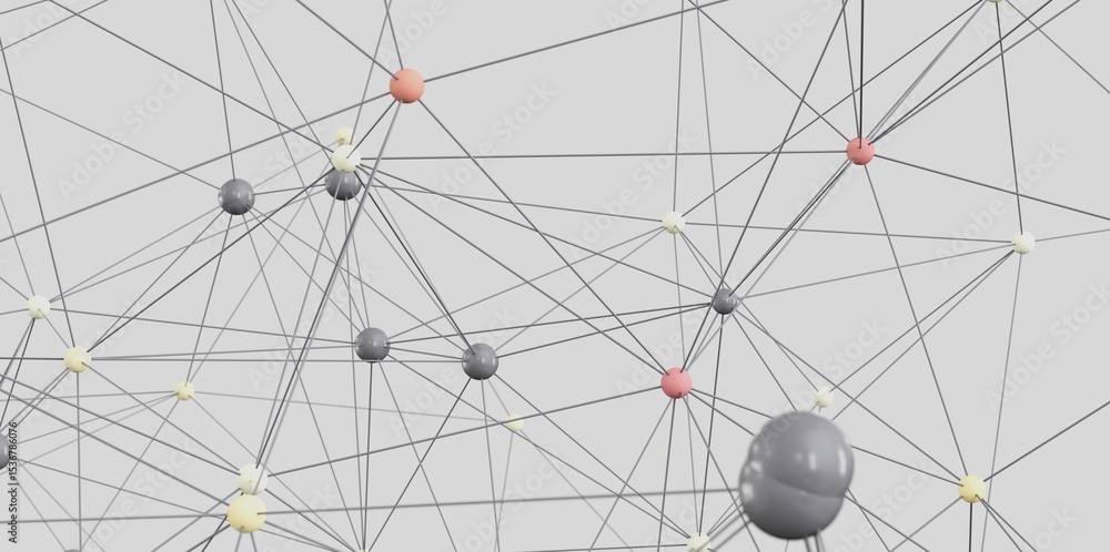 Poster stock photo of an abstract network. ideal for technology, connection, and communication concepts.