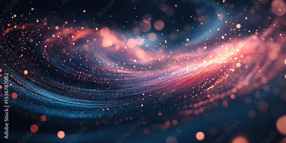 Poster vibrant particle waves abstract background texture design for digital art and website decor, stunnin