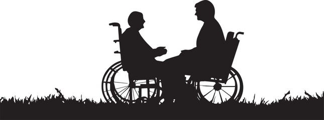 Obraz premium Silhouette of a man riding a bicycle on white background.