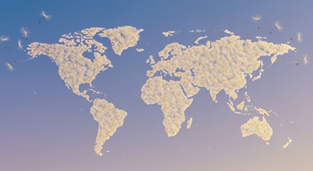 Dandelion World Map: A Global Seed of Hope