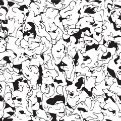 Abstract Black and White Pattern Seamless Texture Design