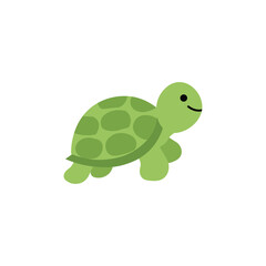 Green Turtle Face Vector Icon Set