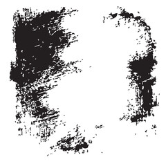 Abstract Black and White Ink Splatter Texture Design Element