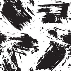 Dramatic Black  White Brushstrokes Abstract Texture Background