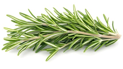 Fototapeta premium Fresh Rosemary Sprig Culinary Herb Close Up