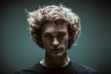 intense look portrait