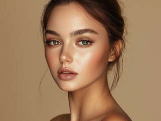 Elegance Reflects in Timeless Portrait of Serene Beauty