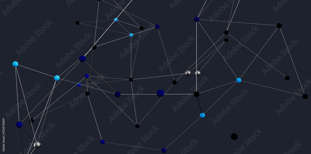 Poster stock photo of an abstract network. great for technology, connection, and data concepts.