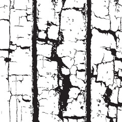 Obraz premium Cracked Texture Abstract Black and White Background