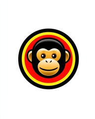 Gorilla Logo with Bold Colors and Design