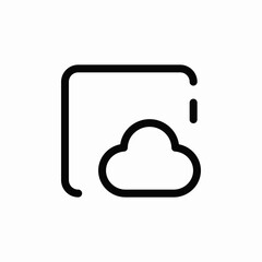 cloud system icon sign vector