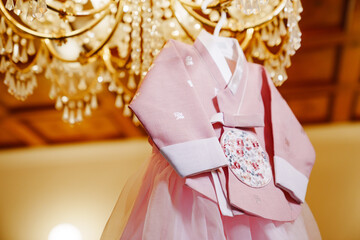 Children's national Korean costume for the traditional celebration