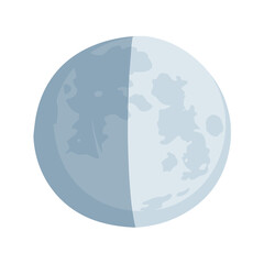First Quarter Moon Symbol