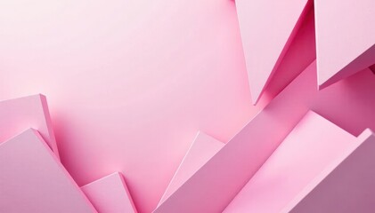 Soft pink geometric shapes, pastel textures, abstract modern design , design, illustration