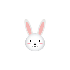 Rabbit Bunny Head Vector Illustration
