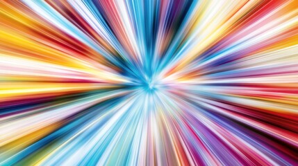 Fototapeta premium Radiating burst of vibrant colors.