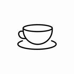 coffee serving icon sign vector