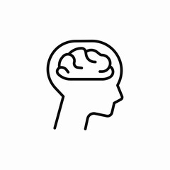 mind function icon sign vector