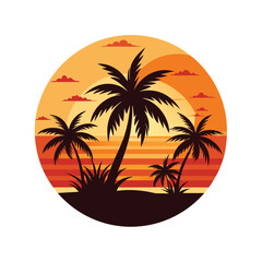 palm tree silhouette
