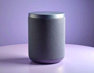 Sleek Smart Speaker with a Metallic Top