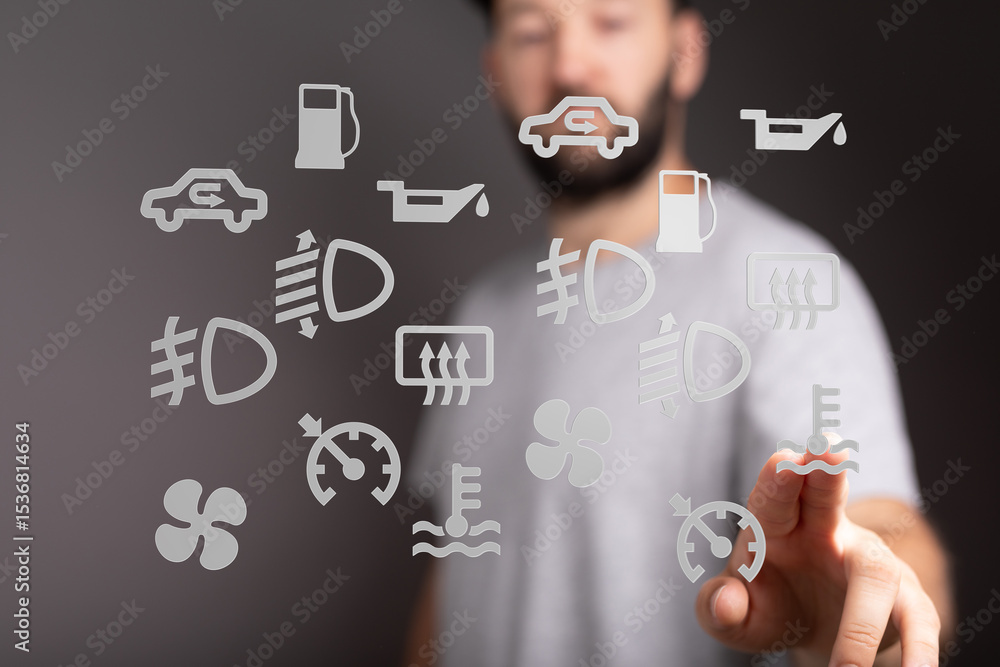 Poster learn to identify and understand your car's dashboard warning lights. prevent costly repairs!