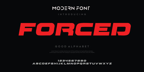 Creative modern technology alphabet fonts. Abstract typography urban sport, techno, fashion, digital, future creative logo font. vector illustration