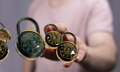 Safeguard your information with strong passwords and encryption.  Digital security for a safer...
