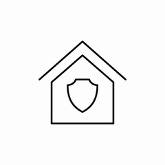 home protection icon sign vector
