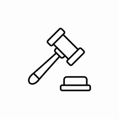 law decision icon sign vector