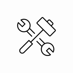 repair fix icon sign vector