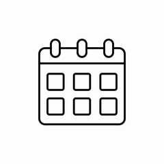 schedule calendar icon sign vector