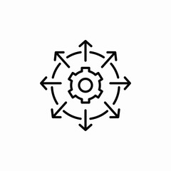 system expansion icon sign vector
