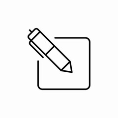 text crafting icon sign vector