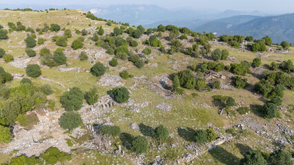View from the Kremna Ancient City in Bucak, Burdur - Turkey.