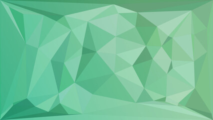 Green low polygonal texture background