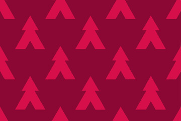 Obraz premium Geometric Christmas Tree Pattern Festive Red and Burgundy Holiday Design