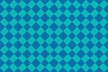 Fototapeta premium Teal and Blue Diamond Pattern Seamless Geometric Background Texture