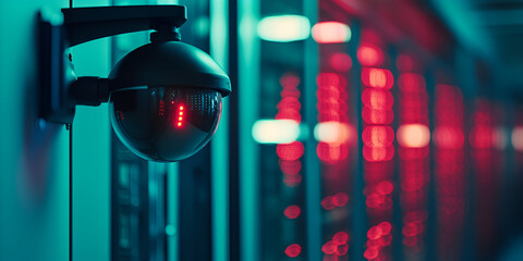 Abstract Digital Circuit with Glowing Data Flow | Technology and Data Flow Visualization on Circuit Board | High-Tech Digital Circuit with Light Particles