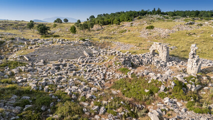 View from the Kremna Ancient City in Bucak, Burdur - Turkey.