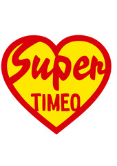 timeo super logo coeur love