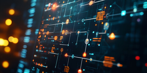 Surveillance Camera Monitoring Server Room in Data Center | Security Camera in High-Tech Server Environment | Digital Security in Server Room with Surveillance Camera