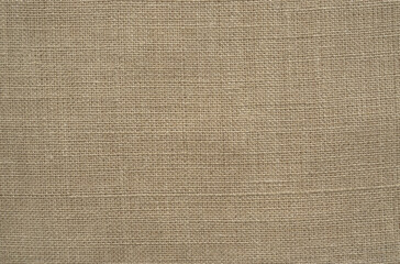 Close-up of burlap fabric texture