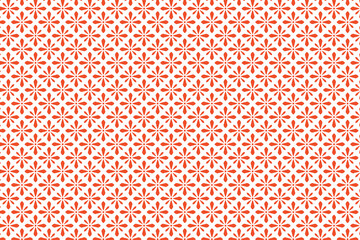 Japanese geometric red ornament seamless pattern wabi-sabi