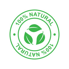 100% natural vector
