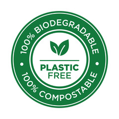 PLASTIC FREE ICON VECTOR