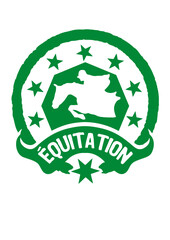equitation tampon logo cavalier cheval obstacle